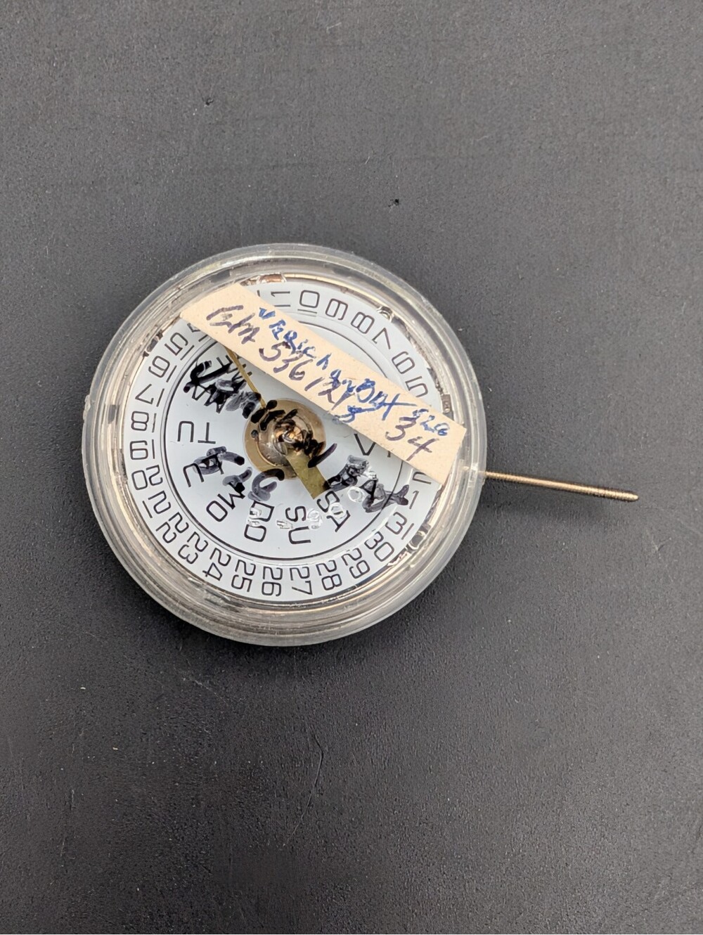 Vintage ETA 536.121 Quartz Watch Movement - Day/Date Calendar Module Untested